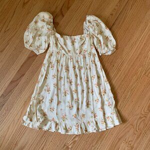 Reformation Bristol Floral Print Mini Dress